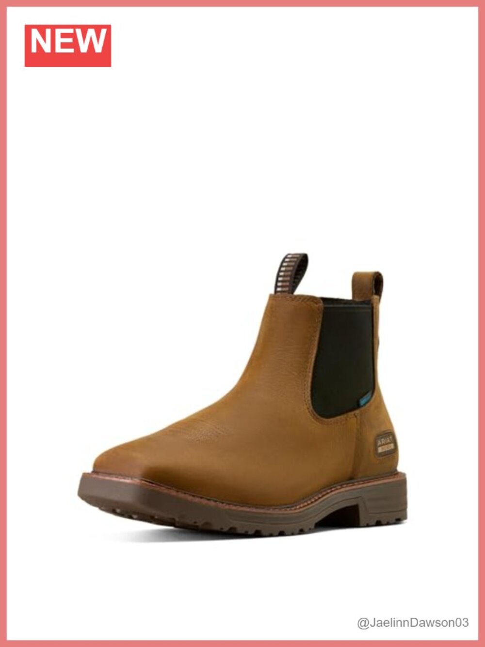 ARIAT Leather Chelsea Work Boot Waterproof Non-Safety Toe